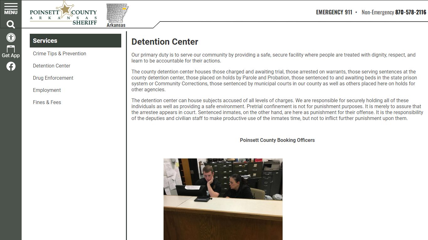 Detention Center | Poinsett County Sheriff AR